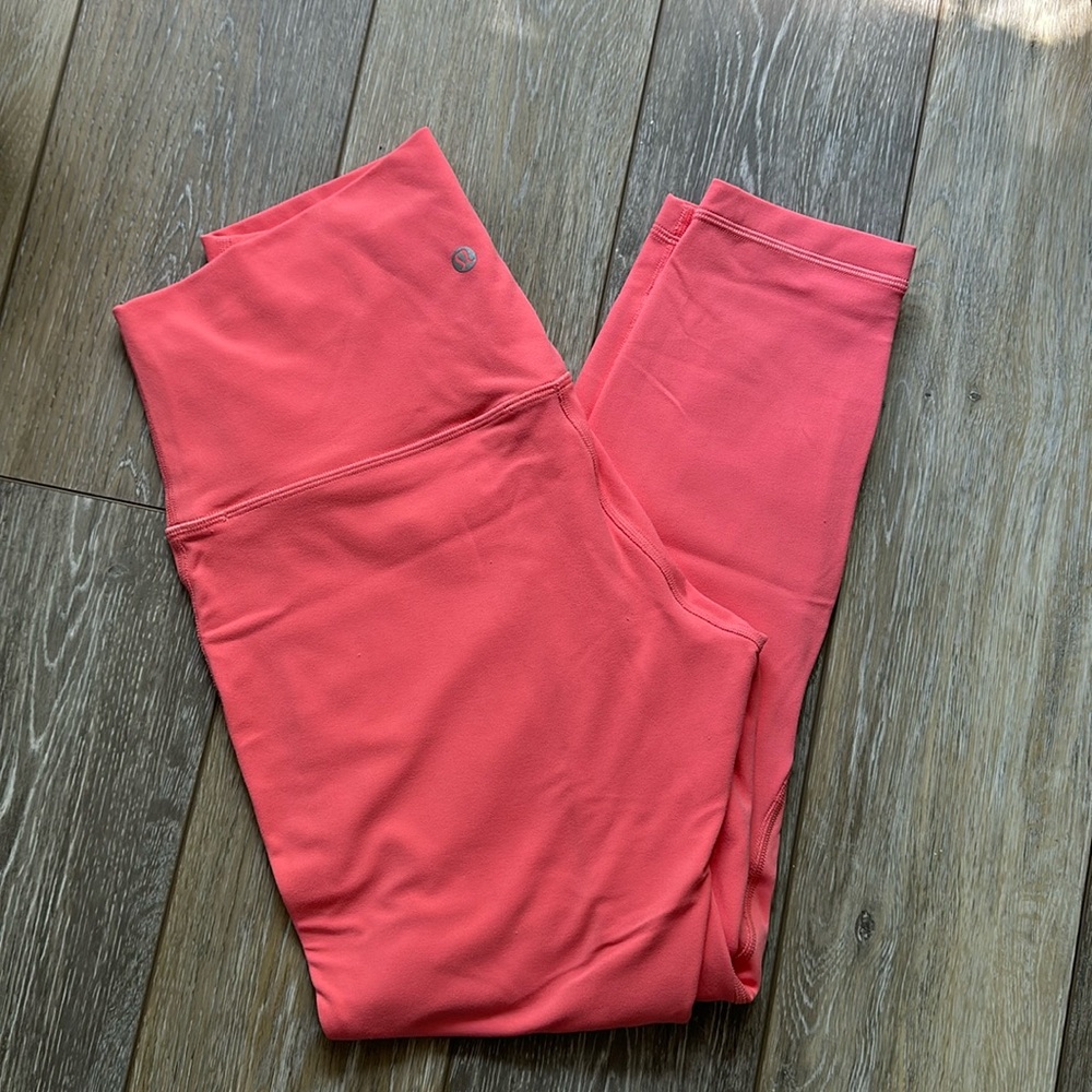 peach lululemon align leggings